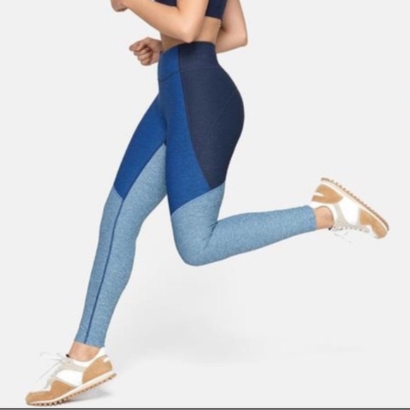 Outdoor Voices Blue Colorblock Leggings - Picture 2 of 6